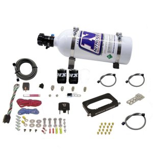 Ford Mustang Nitrous Oxide Injection System Kit - Nitrous Express - 4 Valve Nitrous Kit (50-300HP) w/5lb Bottle - `96-`04